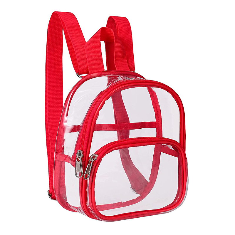 pvc double shoulder backpack