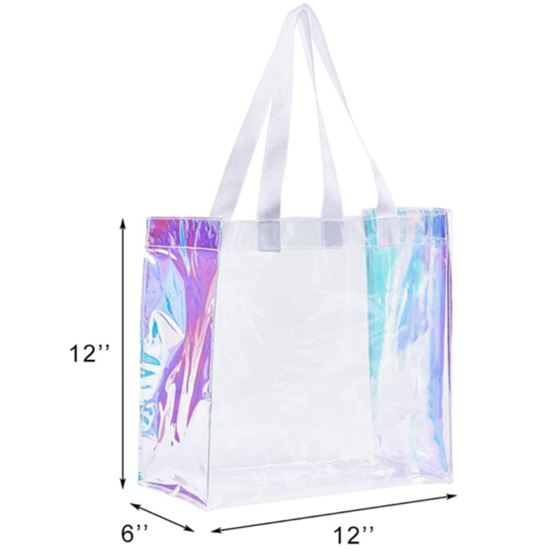 Multicolor tote bag pvc tote bag